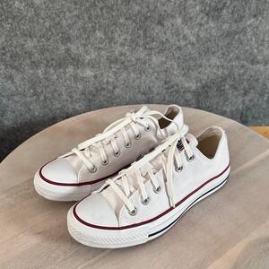 Converse Chuck Taylor All Star Low Top Sneakers Optical White Canvas Womens 8